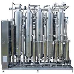 Industrial multi stage evaporator for wastewater treatment in ZLD systems and evaporation plants